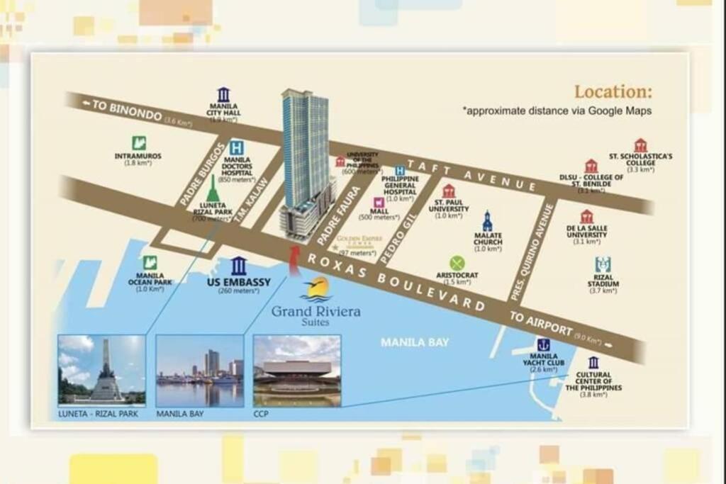 شقة Magnificent View Of Manila Bay, Roxas Blvd, Us Embassy المظهر الخارجي الصورة